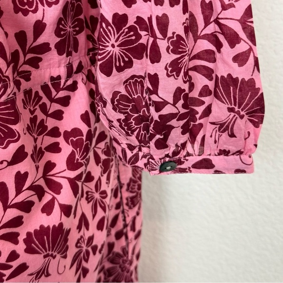 Banjanan Benita Pink‎ Floral Print Cotton Dress - Picture 10 of 16